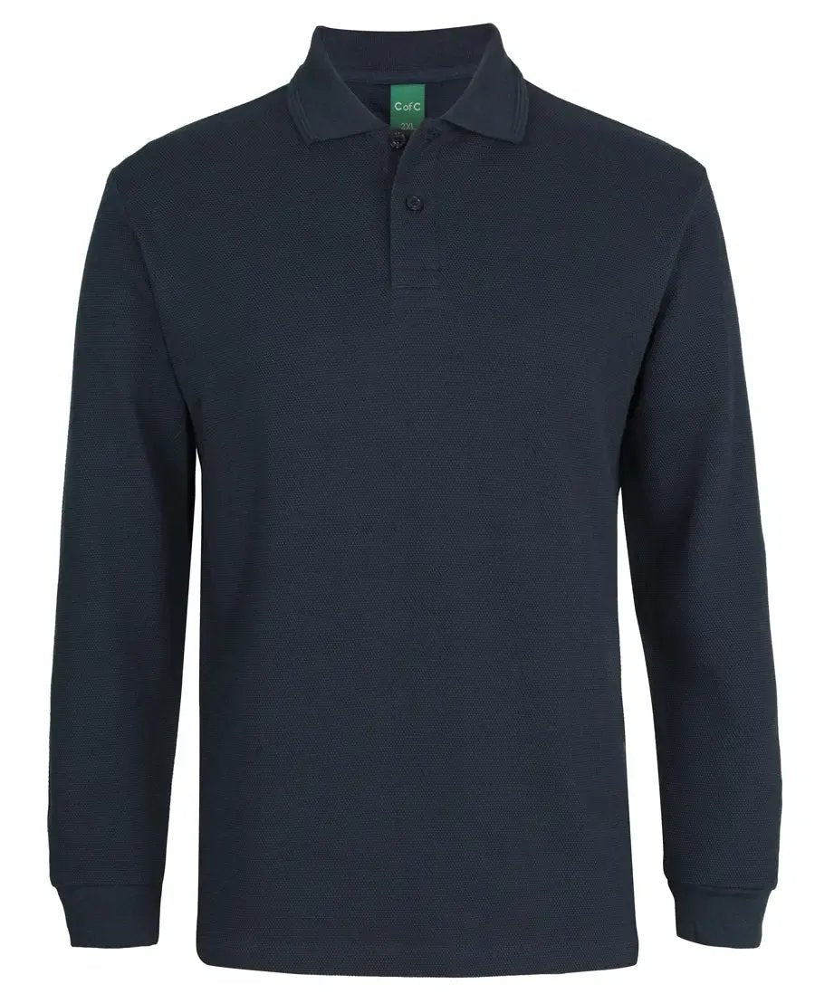 Jb's Popcorn Cotton Long sleeve Polo Shirt 2PCL Jb's Wear